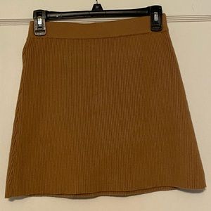 ZARA tan skirt